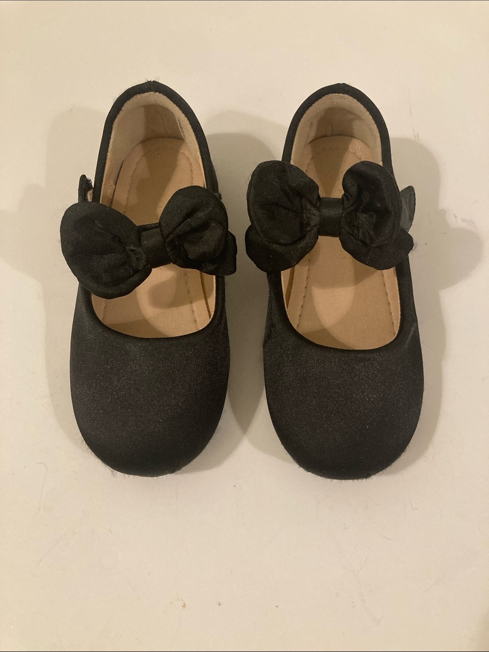 PANDANINJIA Toddler Dress Shoes with bow Girls Ballet 10